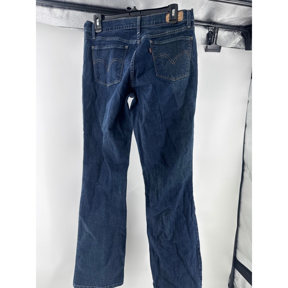 Levis 515 Bootcut Jeans Womens 10 Dark Wash Denim Mid Rise Stretch Blue 32x32